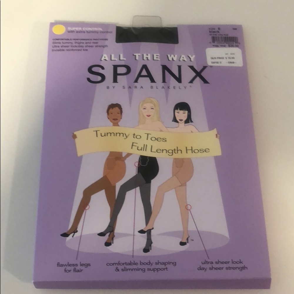 Spanx tummy to toes full length hoes size E